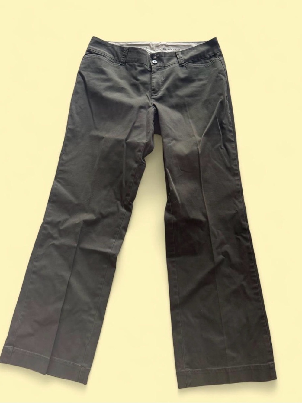 Eddie Bauer Women’s Chino Pants in Dark Olive Green